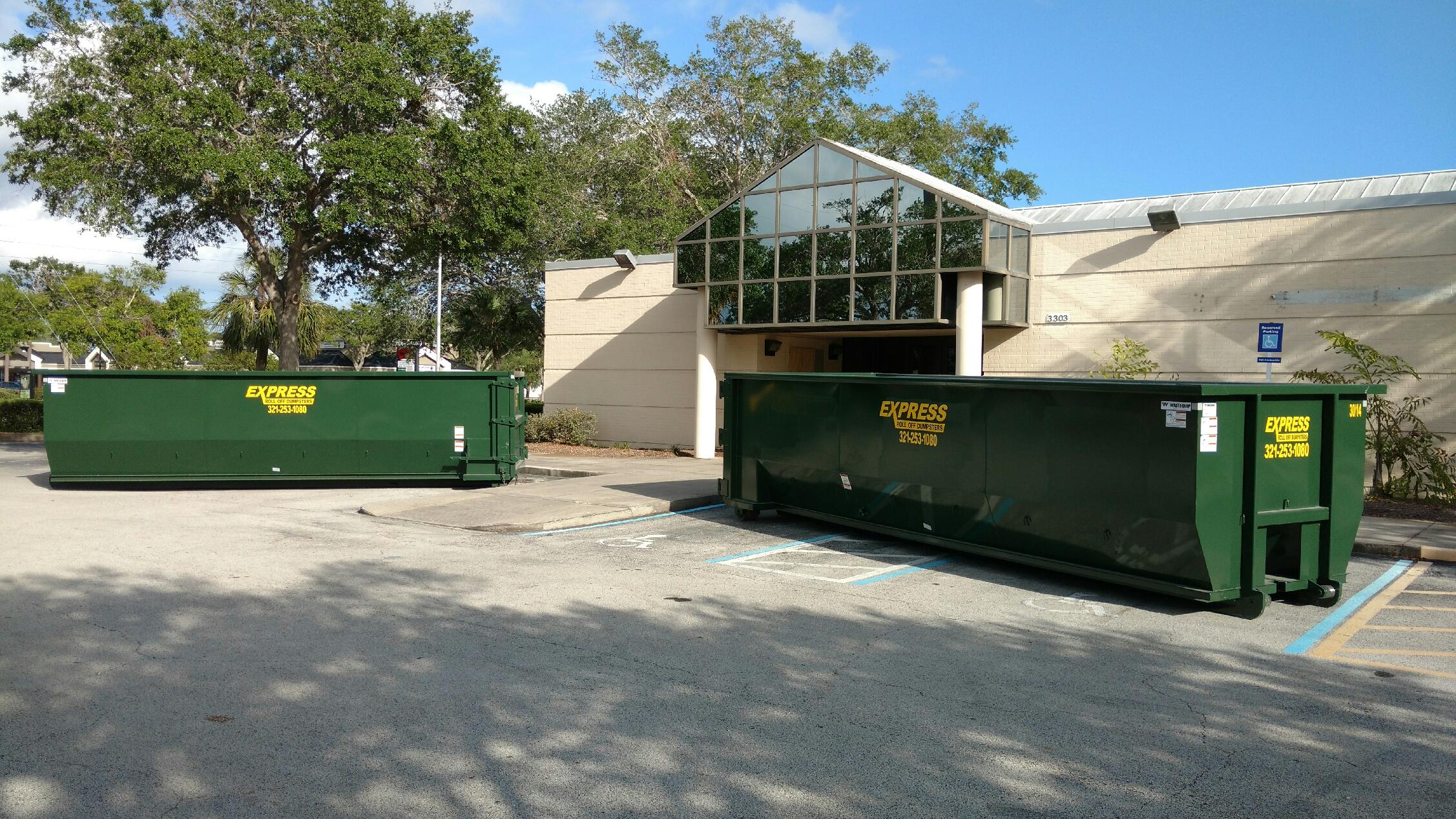 Construction container roll off dumpster rental Cocoa, Fl