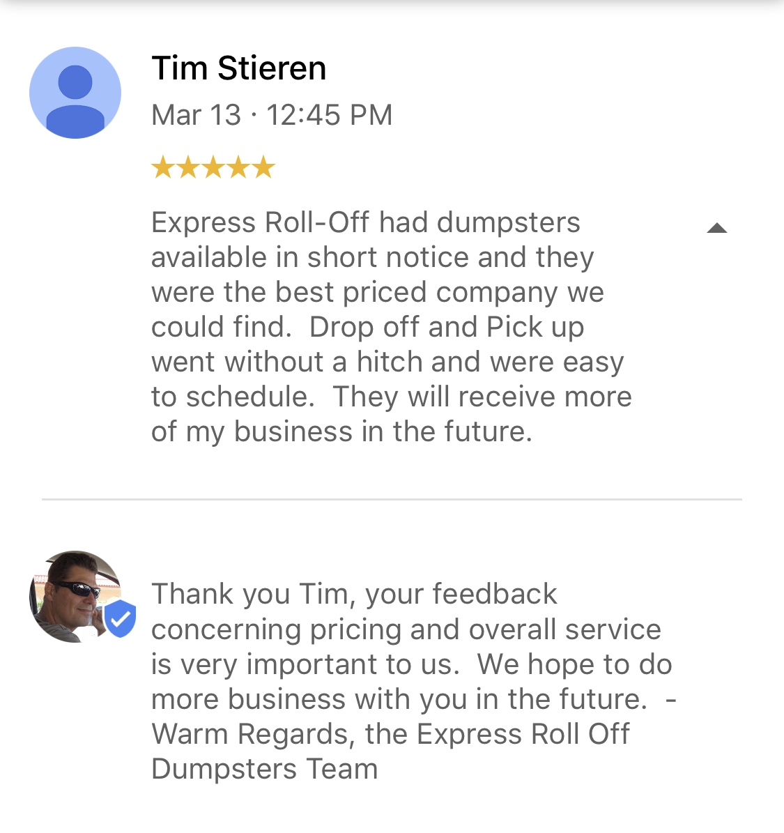 express roll off dumpster rental palm bay fl reviews