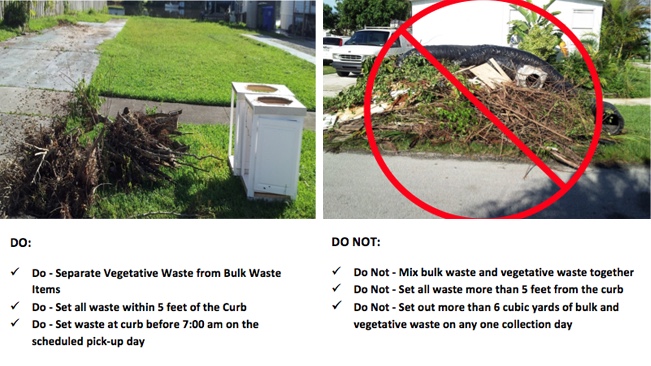 how to dispose of vegetative debris